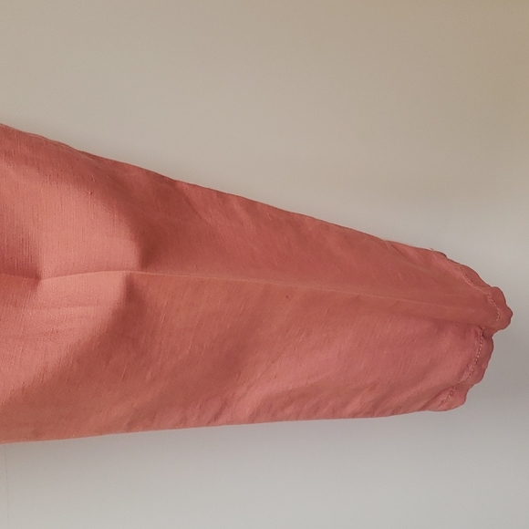 Loft  Marisasize 8 linen blend dusty rose colored pants  E86 - Picture 6 of 10